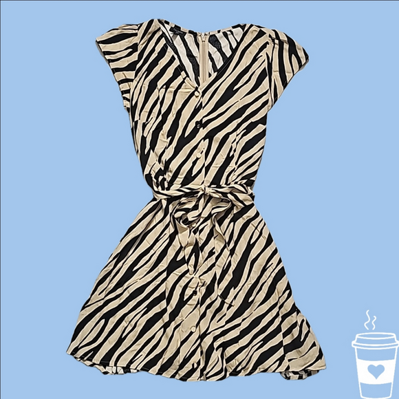 Talbots Tiger Print Shirt Dress - Picture 1 of 4